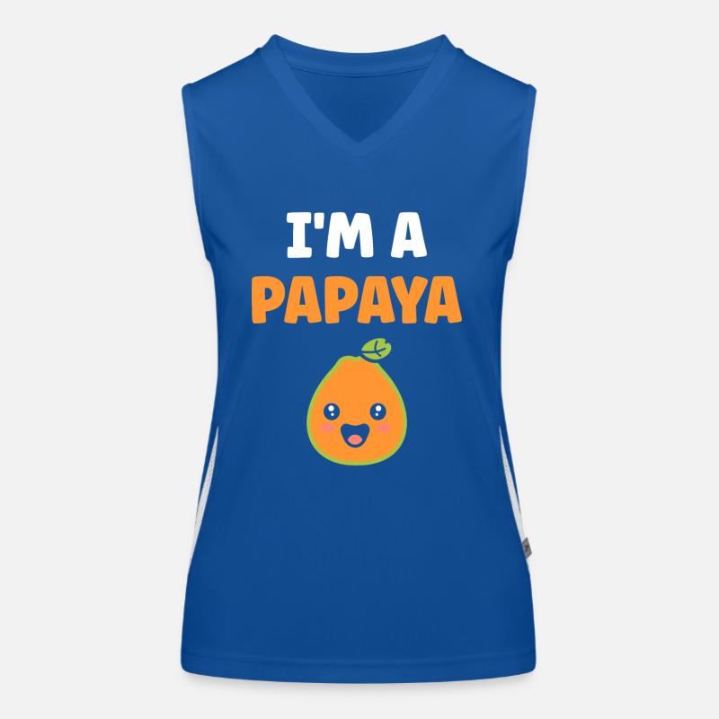 papaya Débardeur respirant contrasté Femme