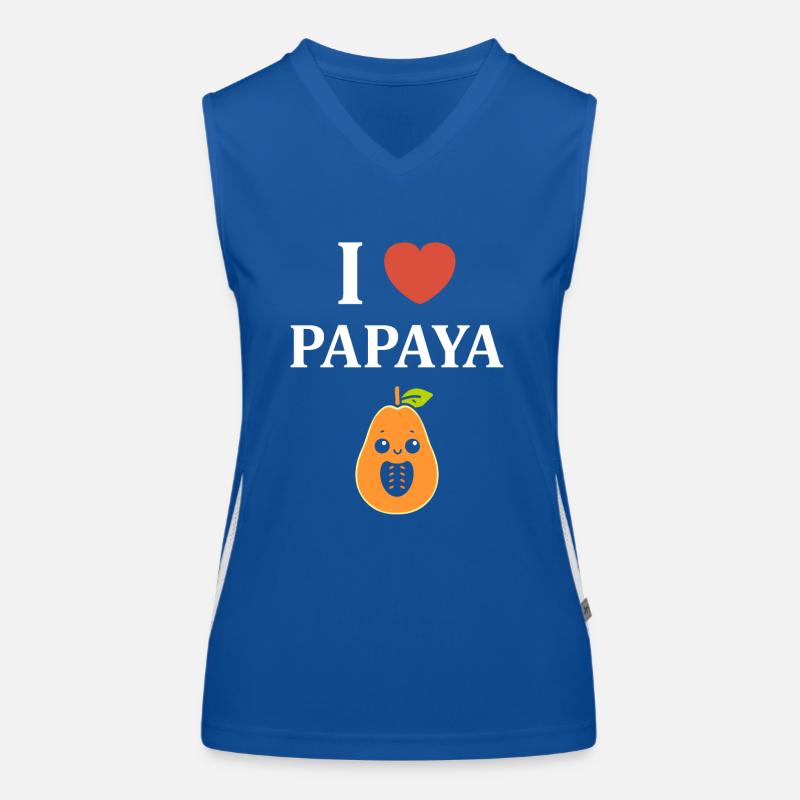 papaya Débardeur respirant contrasté Femme