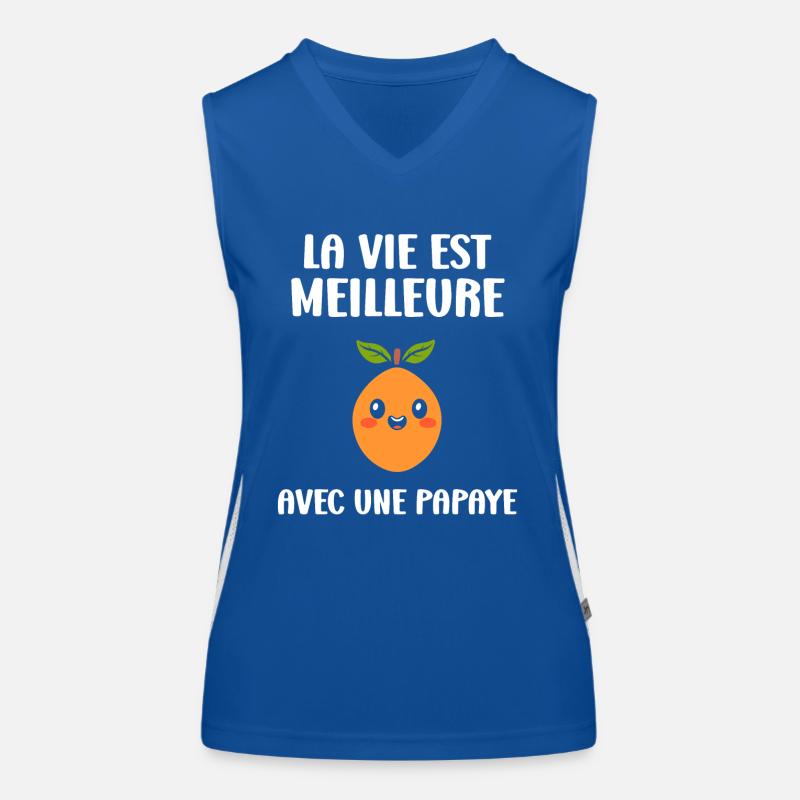 Papaye Débardeur respirant contrasté Femme