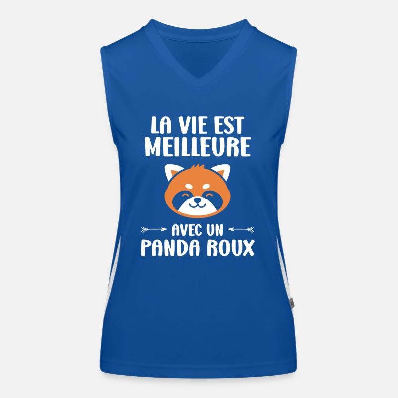 Panda roux Débardeur respirant contrasté Femme