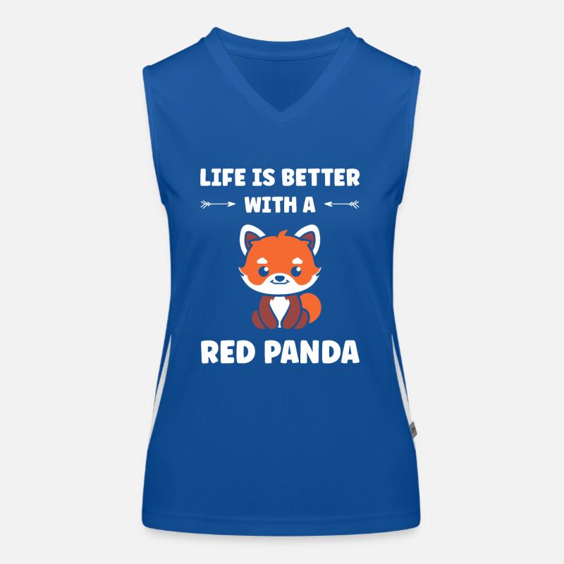 Panda roux Débardeur respirant contrasté Femme