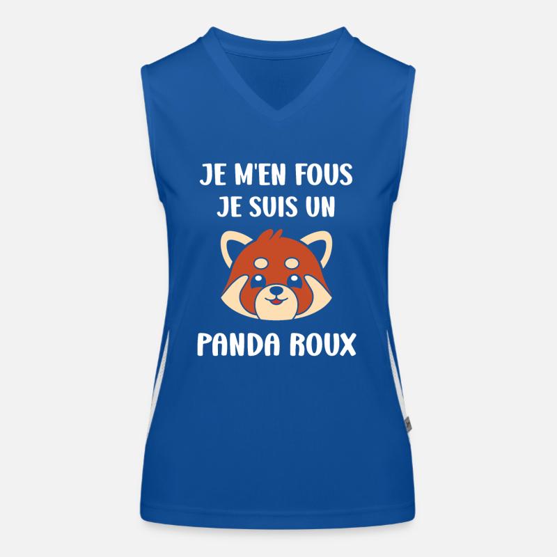 Panda roux Débardeur respirant contrasté Femme