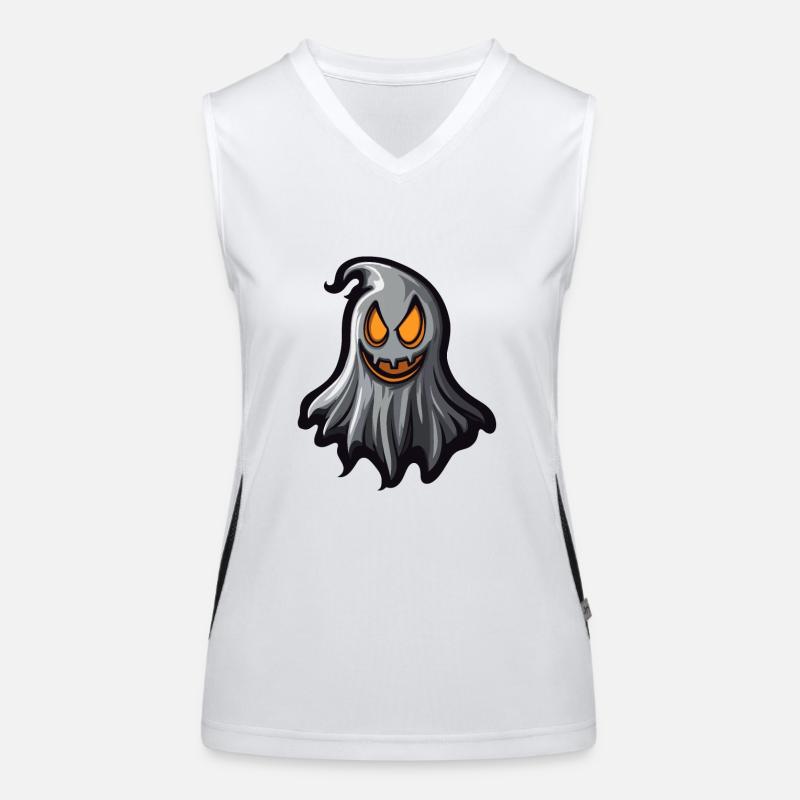 Geist Halloween Comic Funktionelles Kontrast-Tank Top für Frauen