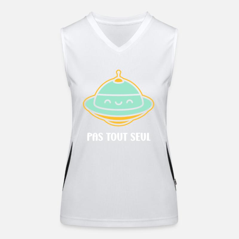 flying saucer Women's Functional Contrast Tank Top