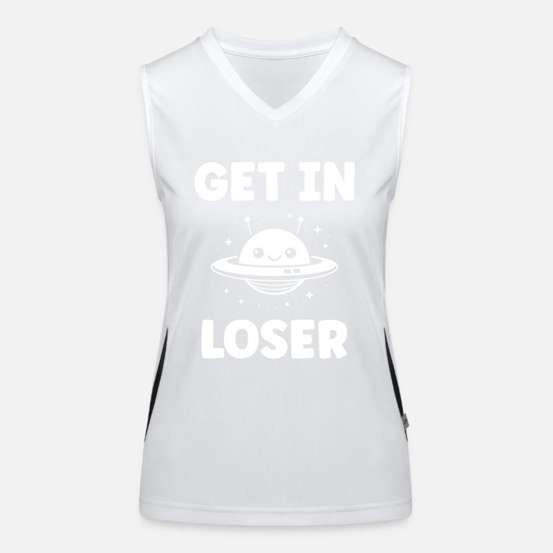 flying saucer Women's Functional Contrast Tank Top