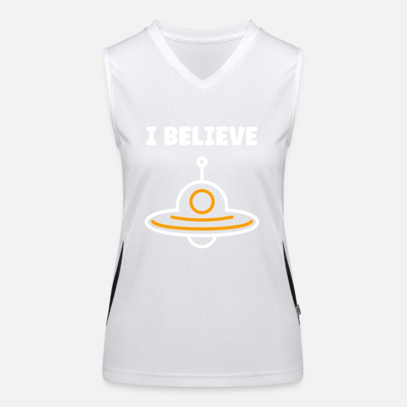 flying saucer Women's Functional Contrast Tank Top