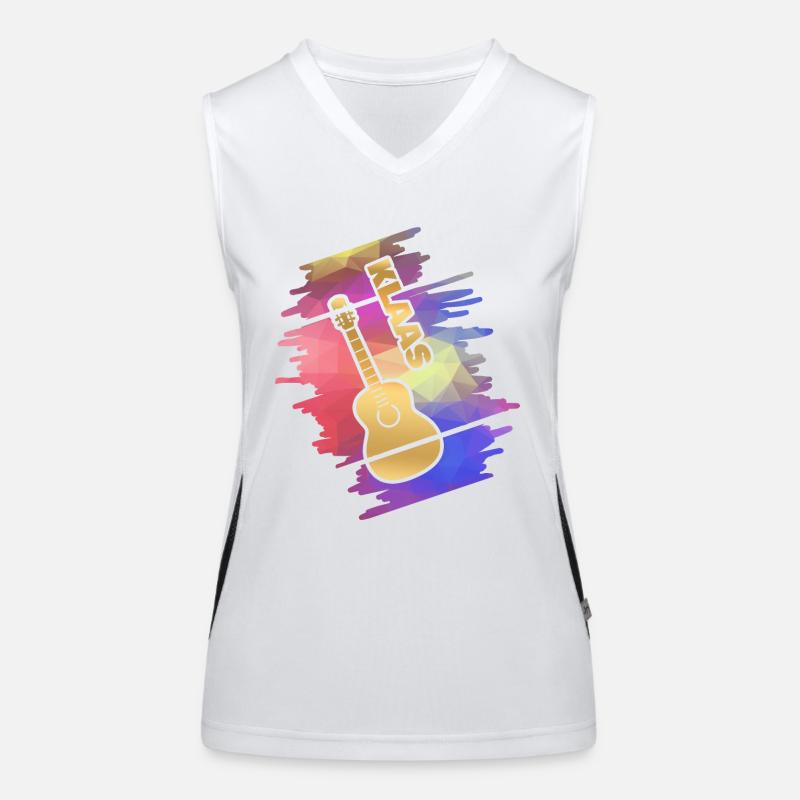 Klaas als Guitar Funktionelles Kontrast-Tank Top für Frauen