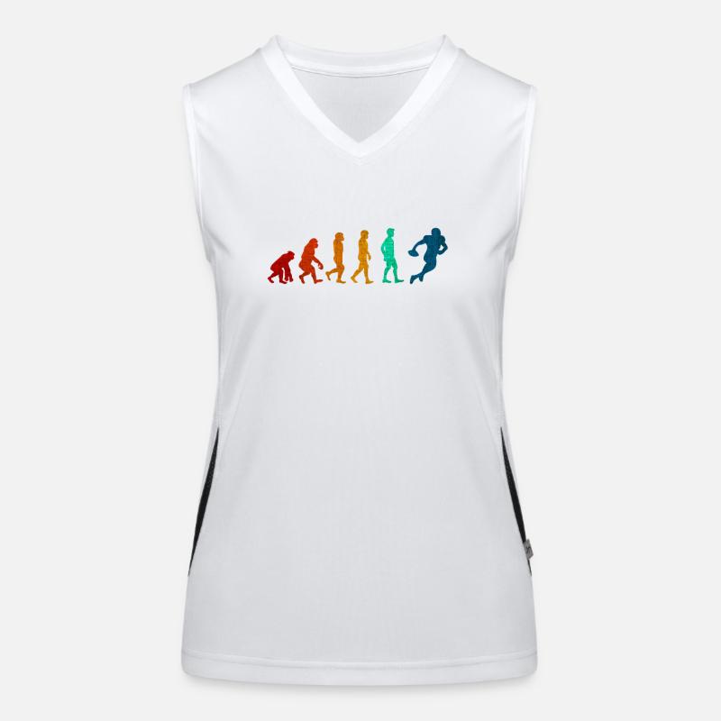 Football evolution Women's Functional Contrast Tank Top
