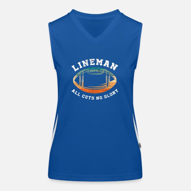 Lineman All Cuts No Glory Women's Functional Contrast Tank Top