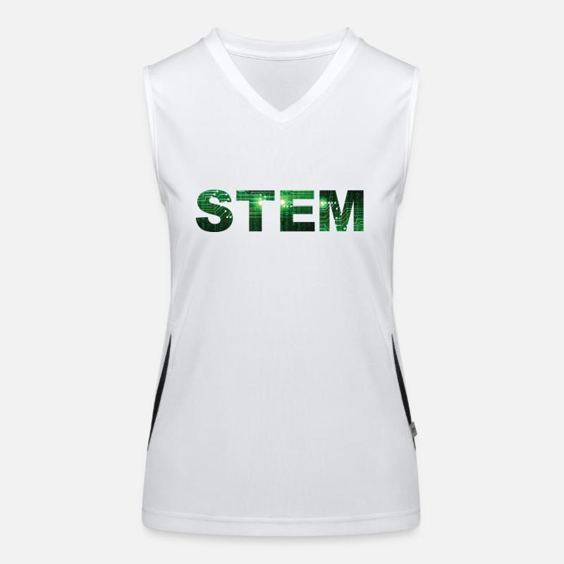 Digitale Matrix STEM Design Digital Matrix STEM Funktionelles Kontrast-Tank Top für Frauen