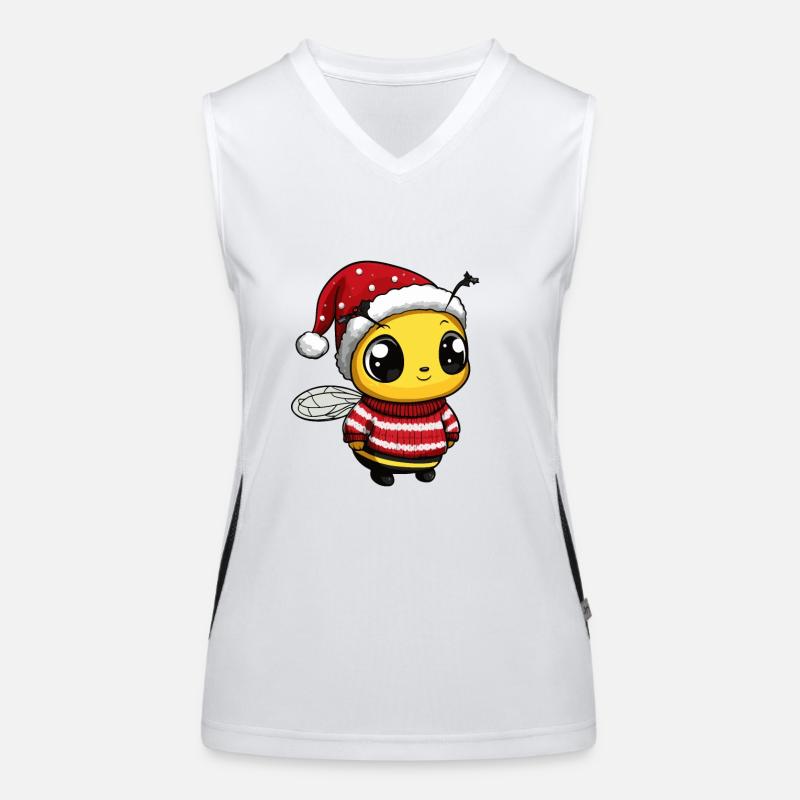 Noël des abeilles Débardeur respirant contrasté Femme