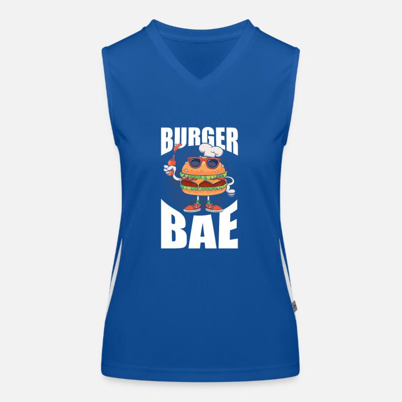Burger Bae for all burger and Women's Functional Contrast Tank Top