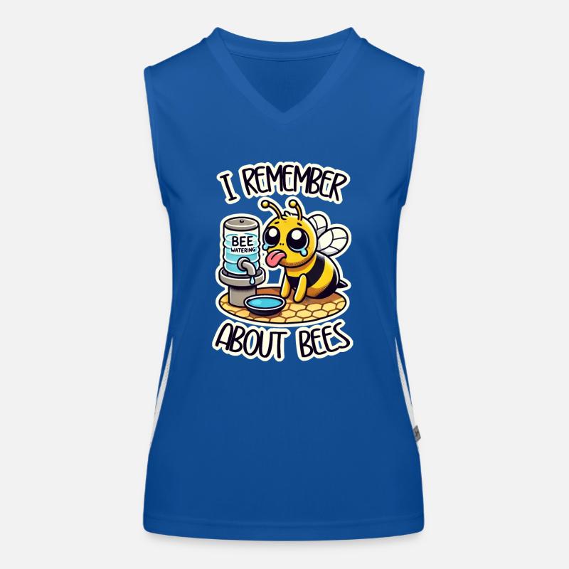 I Remember About Bees - Save the Bees / Bees lover Women's Functional Contrast Tank Top