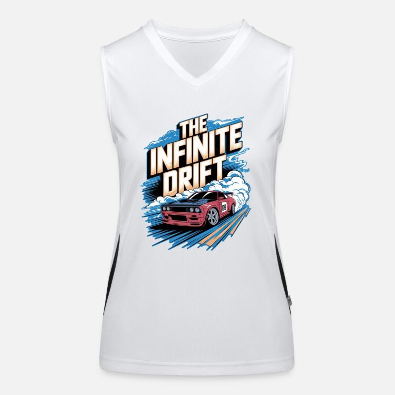 Infinite Drift - Car Racing Women's Functional Contrast Tank Top