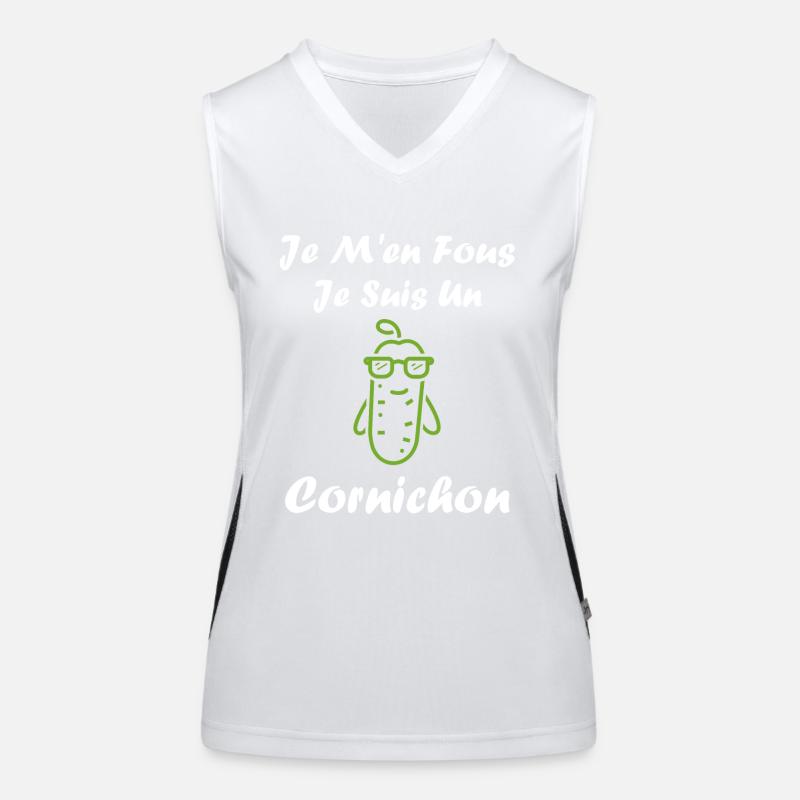 cornichon Débardeur respirant contrasté Femme