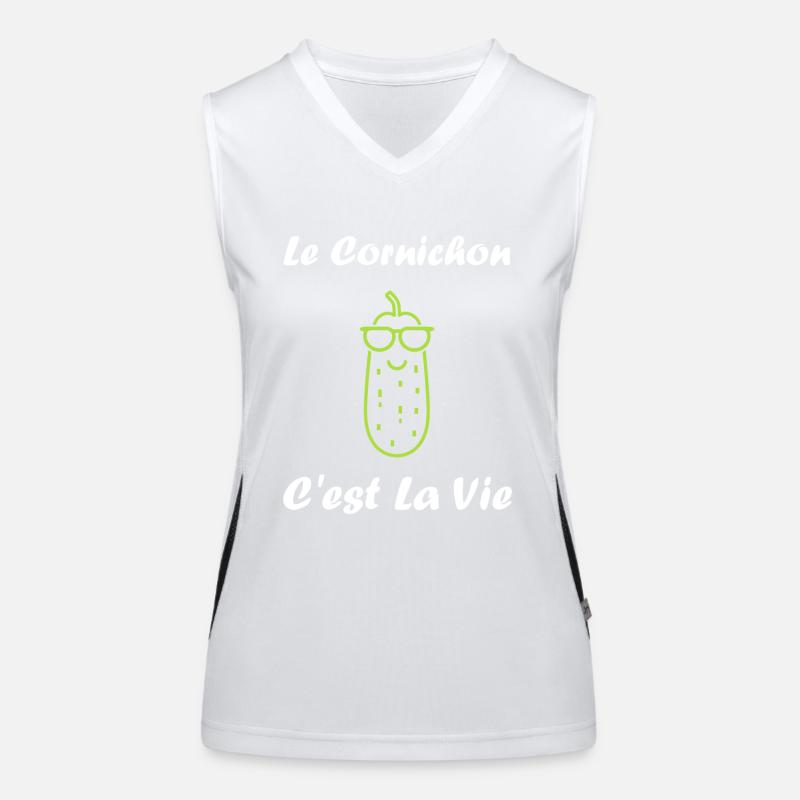 Humour cornichon Débardeur respirant contrasté Femme