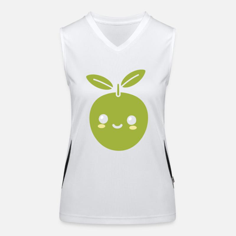 Olive Débardeur respirant contrasté Femme
