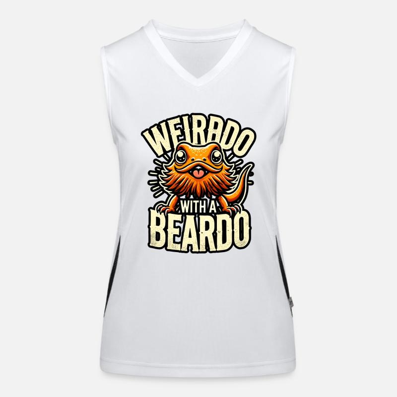 Spinner mit Bärtchen Funktionelles Kontrast-Tank Top für Frauen