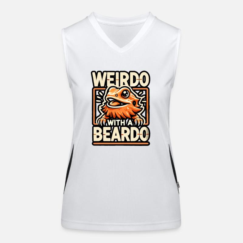 Spinner mit Bärtchen Funktionelles Kontrast-Tank Top für Frauen