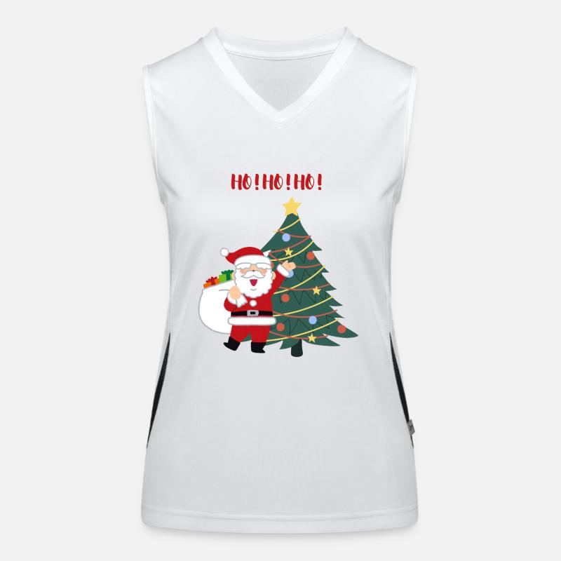 HO HO HO Noël Débardeur respirant contrasté Femme