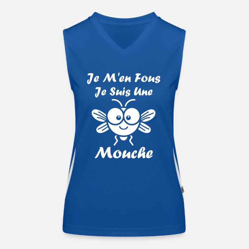 Insecte Citation humour mouche Débardeur respirant contrasté Femme