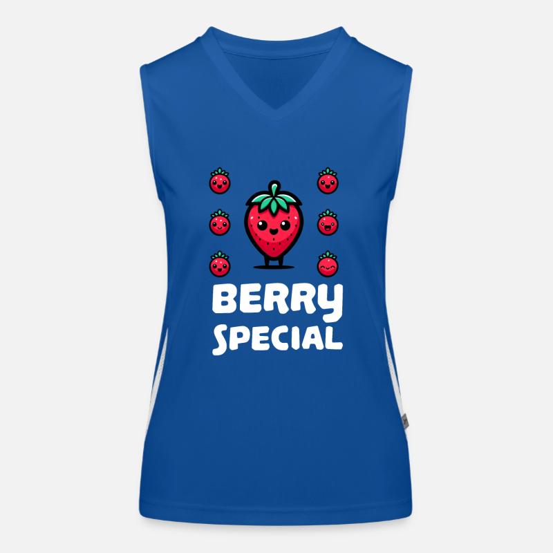 Berry Special Strawberry Women's Functional Contrast Tank Top