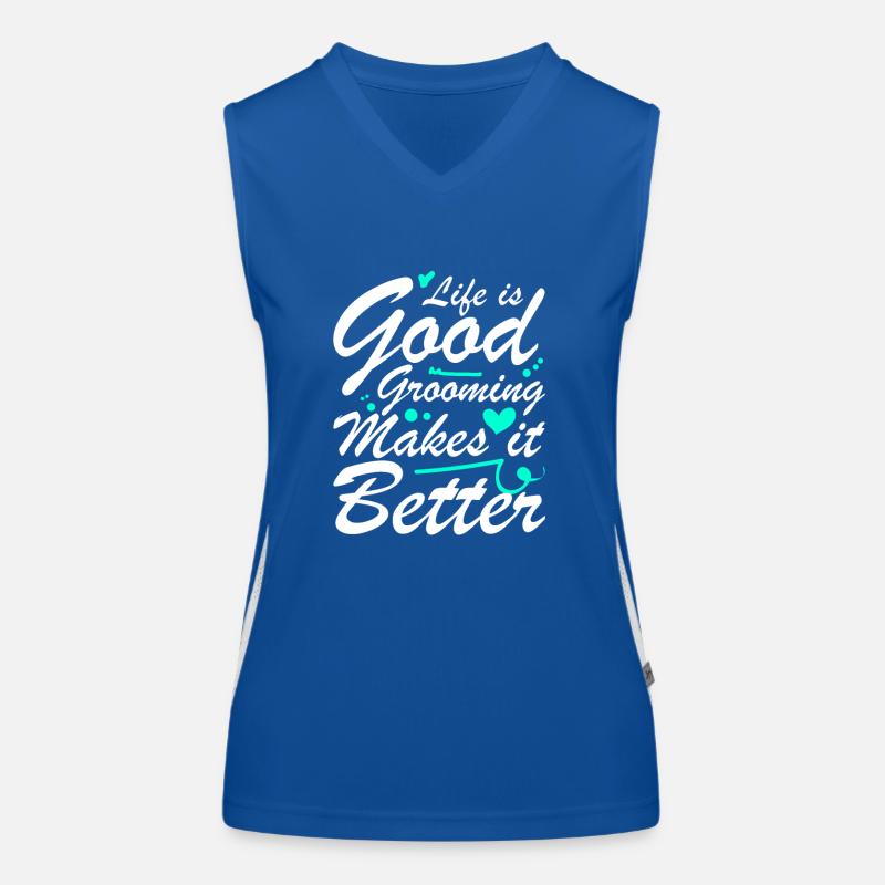 Life is good, caring for it makes it better Women's Functional Contrast Tank Top