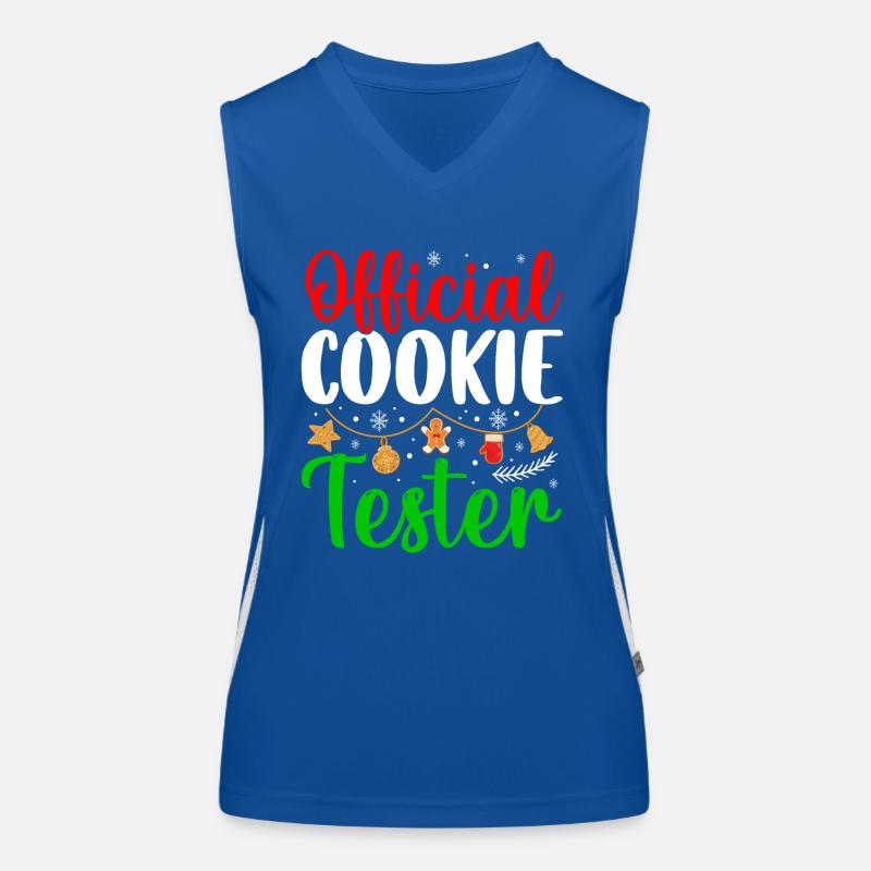 Official Cookie Tester Sweets Christmas Women's Functional Contrast Tank Top