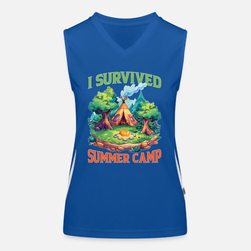 I Survived Summer Camp 6 Funktionelles Kontrast-Tank Top für Frauen