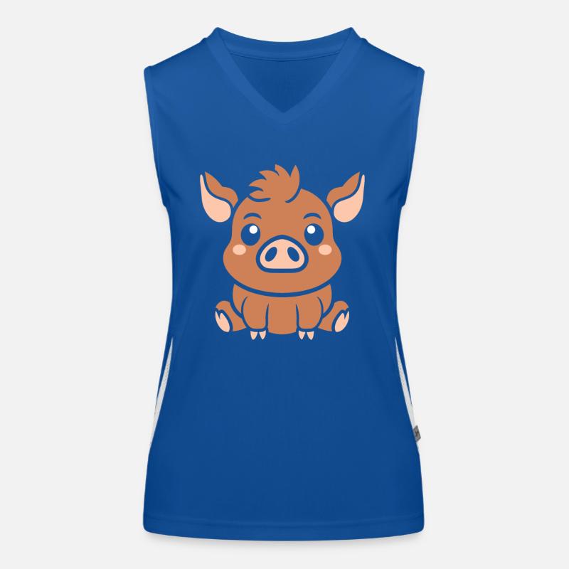 Wildschwein Funktionelles Kontrast-Tank Top für Frauen