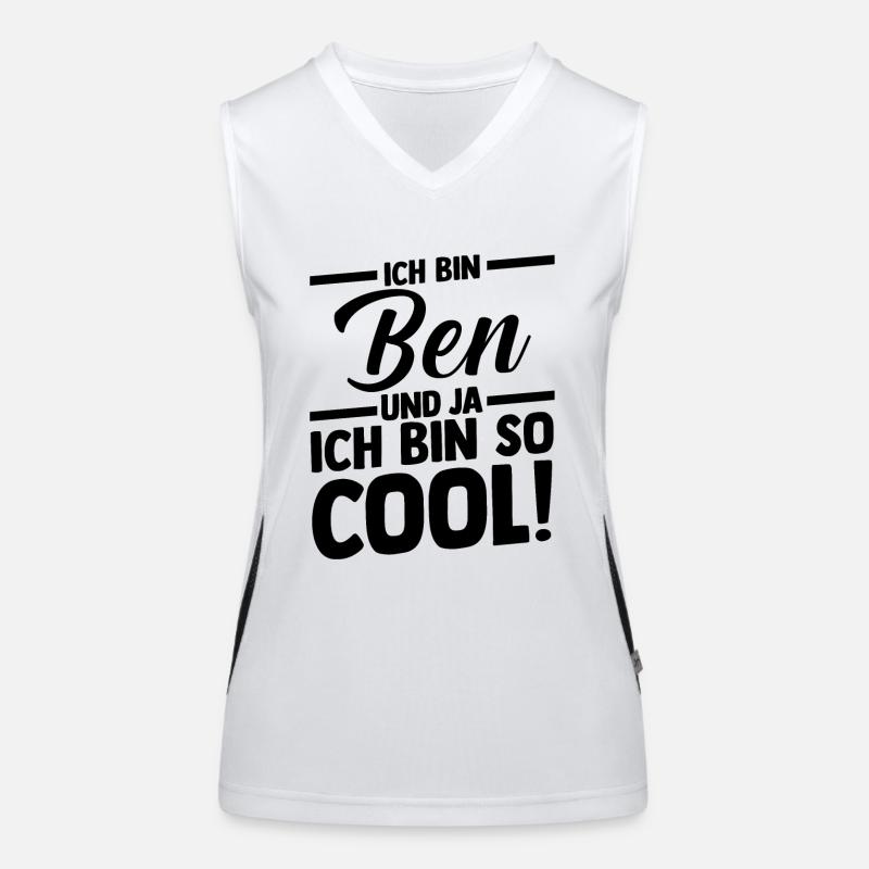 First name Ben Women's Functional Contrast Tank Top