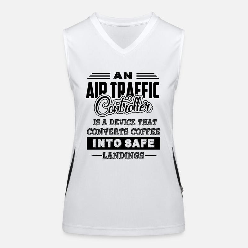 Air Traffic Controller Women's Functional Contrast Tank Top