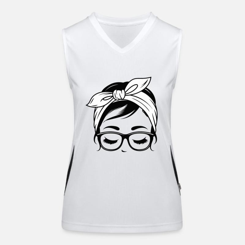 SÜSSES MÄDCHEN Funktionelles Kontrast-Tank Top für Frauen