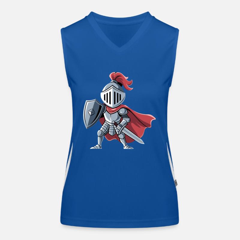 Freundlicher Ritter als Geburtstagsgeschenk Design Funktionelles Kontrast-Tank Top für Frauen