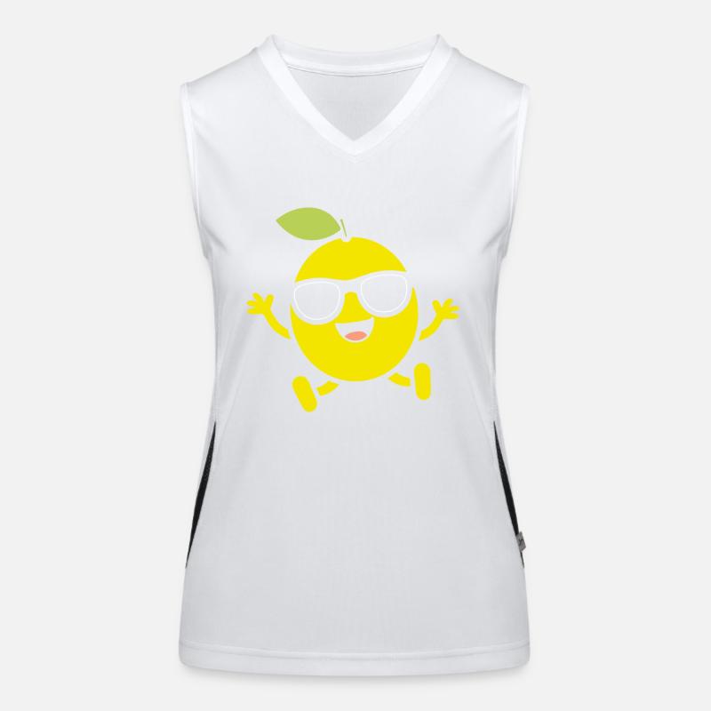 Zitrone Funktionelles Kontrast-Tank Top für Frauen
