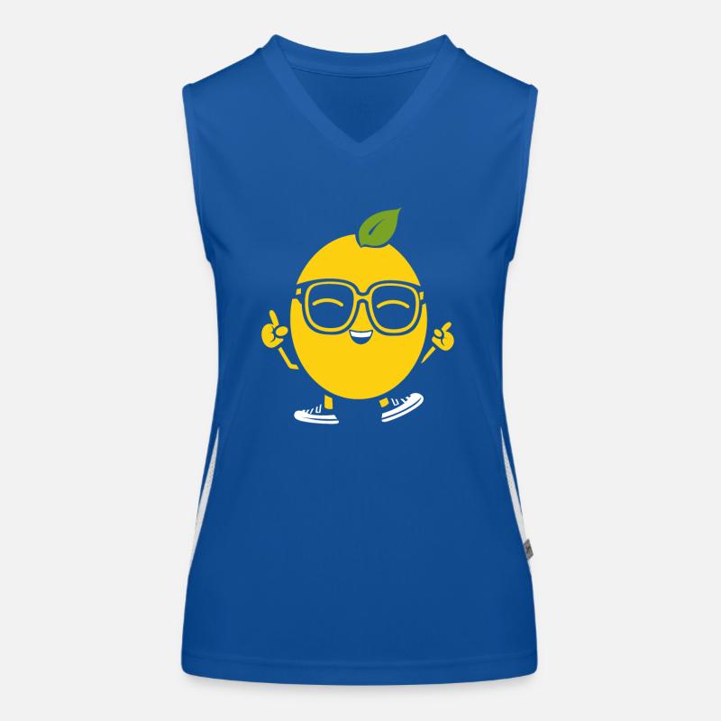 Zitrone Funktionelles Kontrast-Tank Top für Frauen