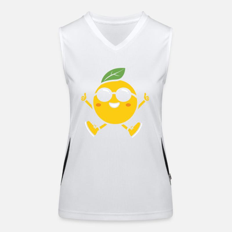 Zitrone Funktionelles Kontrast-Tank Top für Frauen