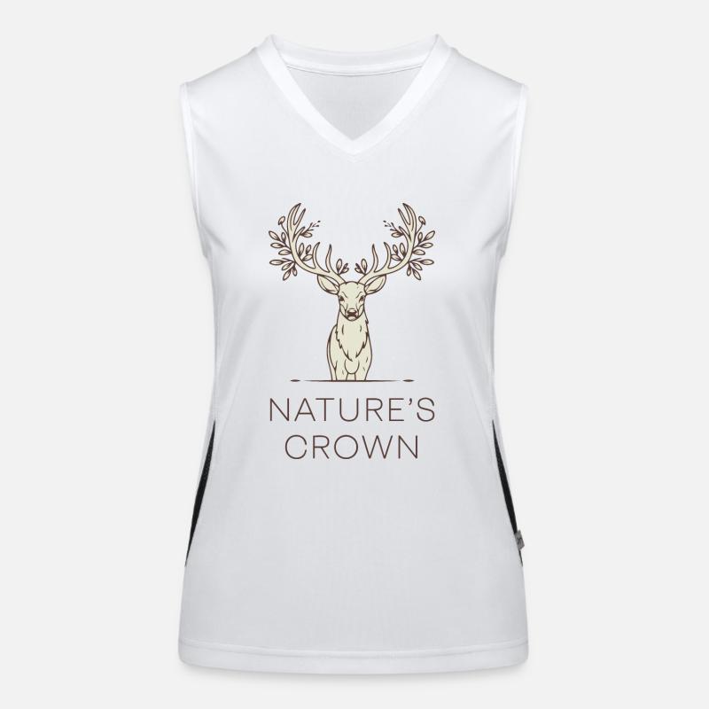 DIE KRONE DER NATUR Funktionelles Kontrast-Tank Top für Frauen