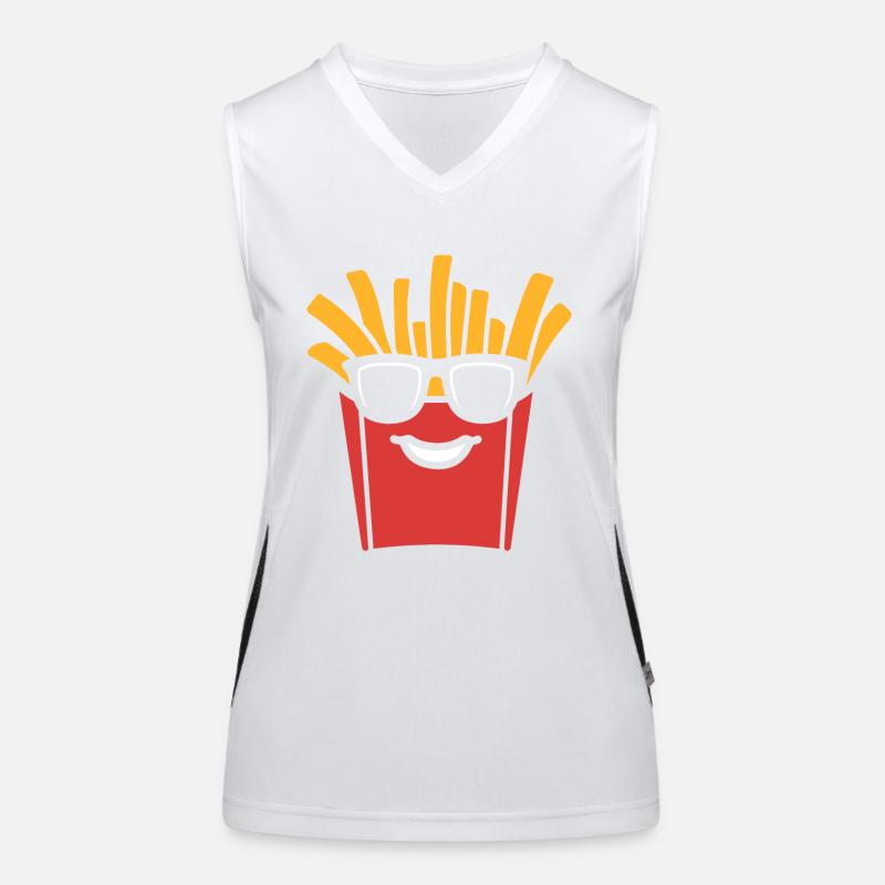 frites Débardeur respirant contrasté Femme