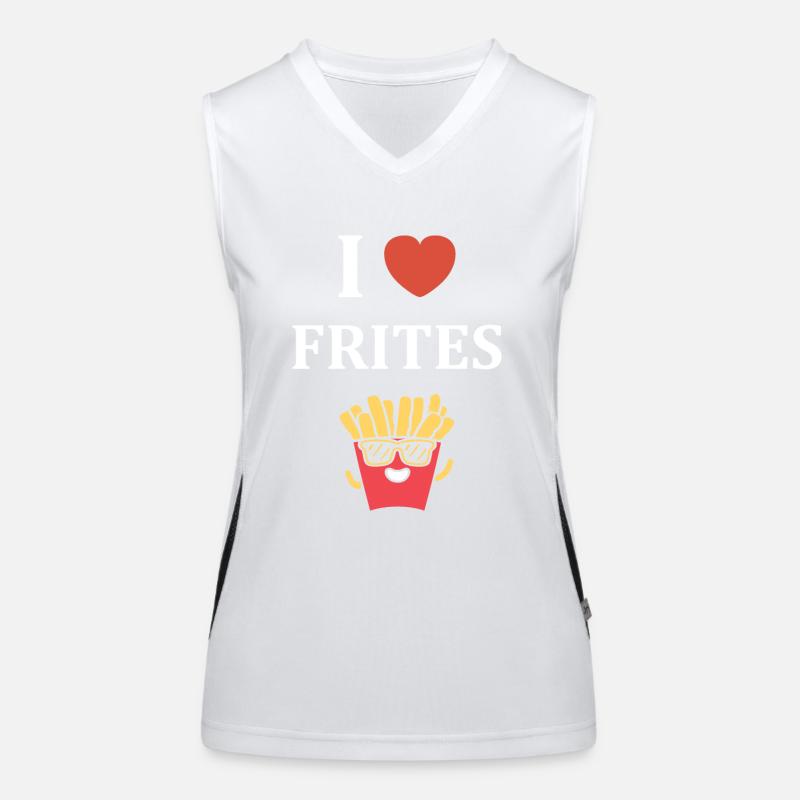 frites Débardeur respirant contrasté Femme