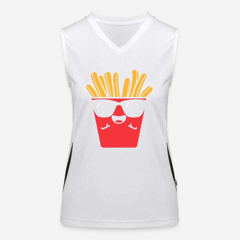 frites Débardeur respirant contrasté Femme