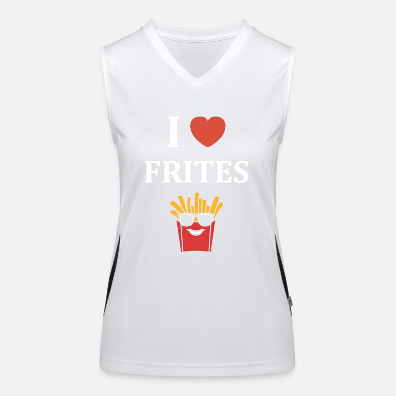 frites Débardeur respirant contrasté Femme