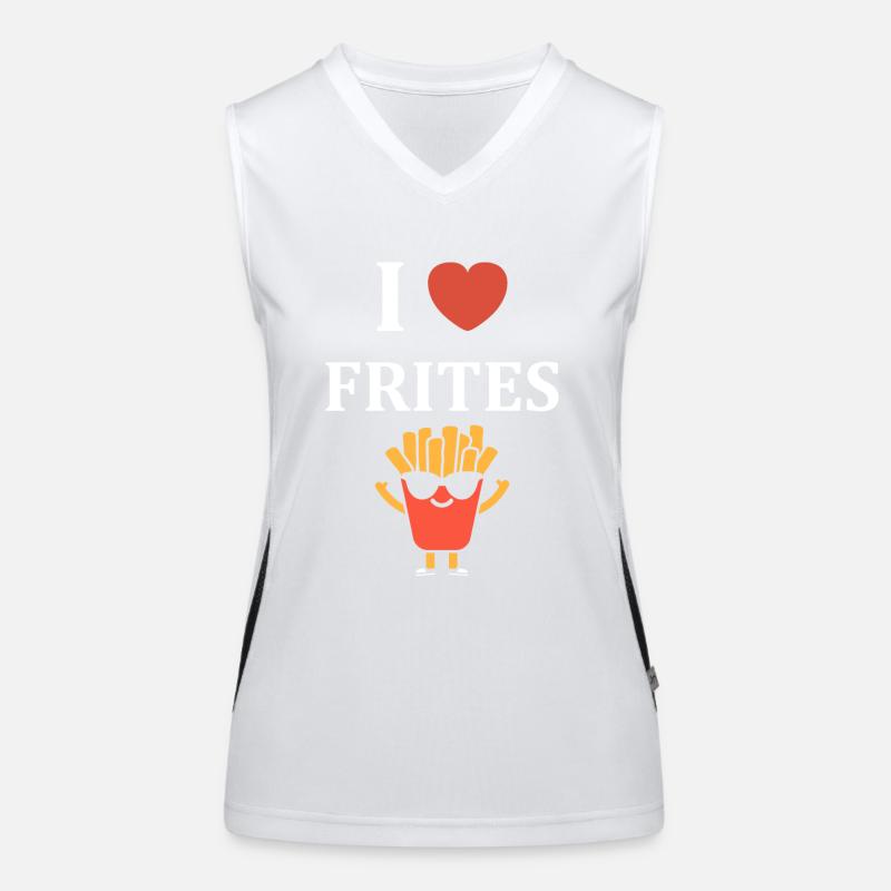 frites Débardeur respirant contrasté Femme