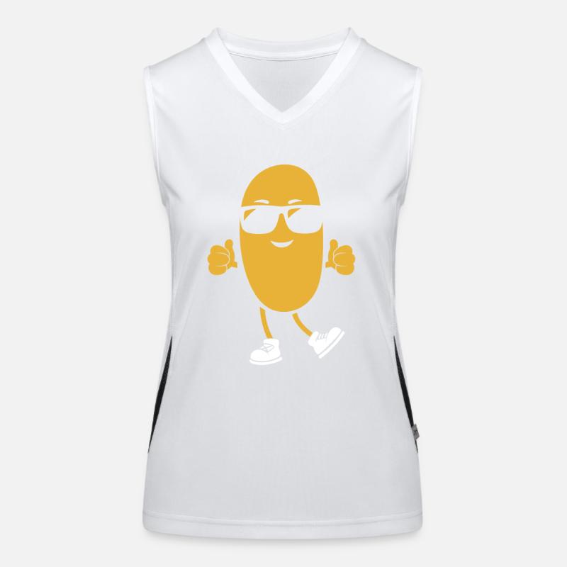 Erdnuss Funktionelles Kontrast-Tank Top für Frauen