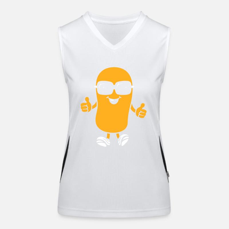 Erdnuss Funktionelles Kontrast-Tank Top für Frauen