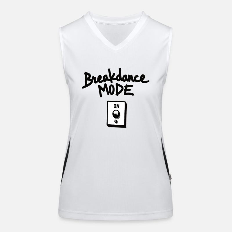 Breakdance Mode On Breakdance Breakdancing Funktionelles Kontrast-Tank Top für Frauen