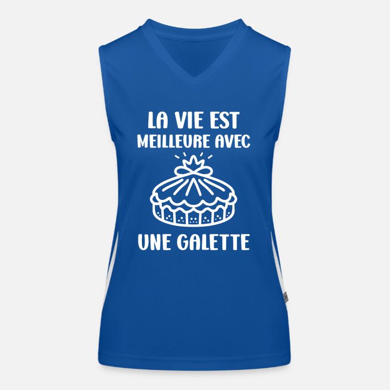 Pfannkuchen Funktionelles Kontrast-Tank Top für Frauen