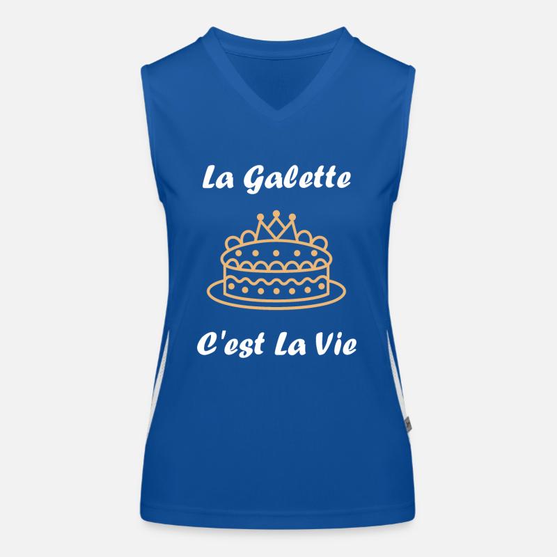 Pfannkuchen Funktionelles Kontrast-Tank Top für Frauen