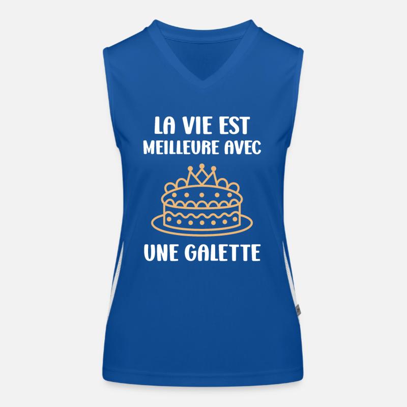 Panqueque Camiseta funcional de tirantes en contraste para mujer