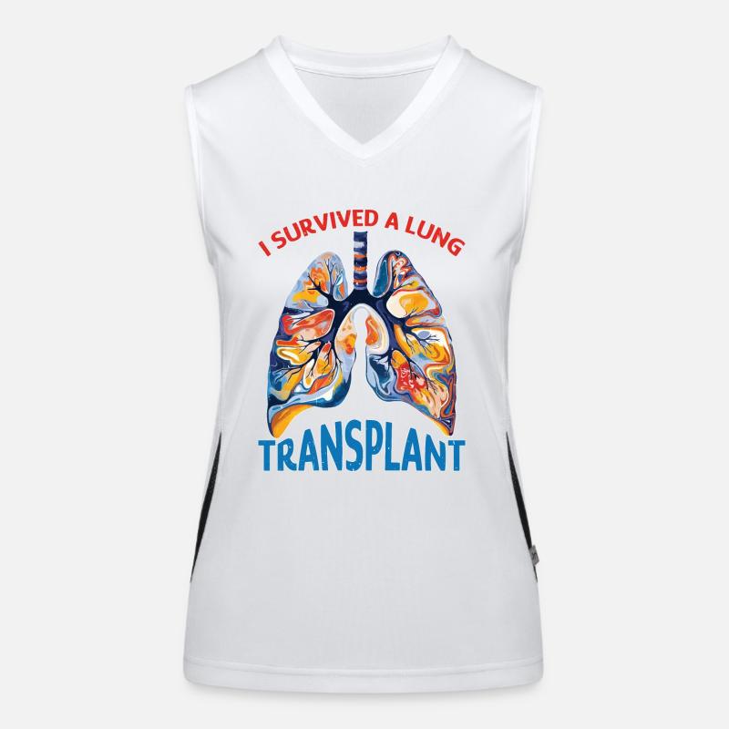 I Survived A Lung Transplant 2 Funktionelles Kontrast-Tank Top für Frauen